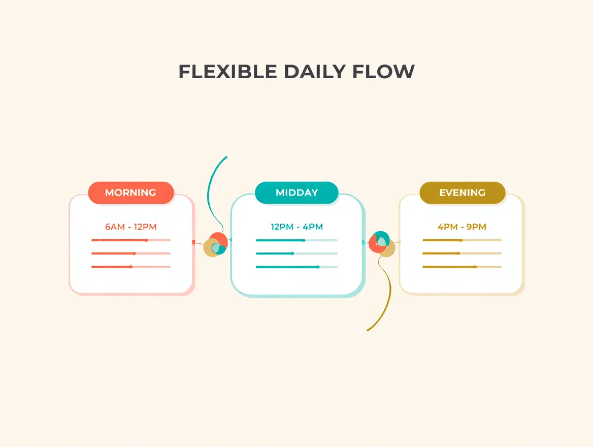 Concentric circles radiating outward representing layers of focus and awareness in a balanced composition